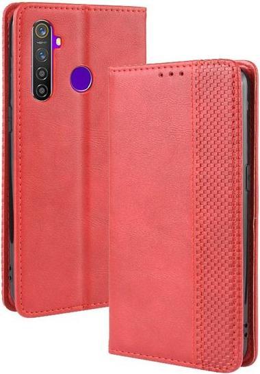 Actual product image MU Classic Retro Leather Bookcover Series (Realme 5 Pro)