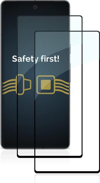 Produktbild Savvies Full-Screen Displayschutz Panzerglas Schutzglas (2 Stück, Google Pixel 7)