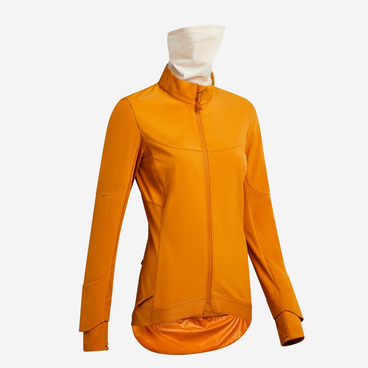 Rockrider Fahrrad Winterjacke MTB Damen braun