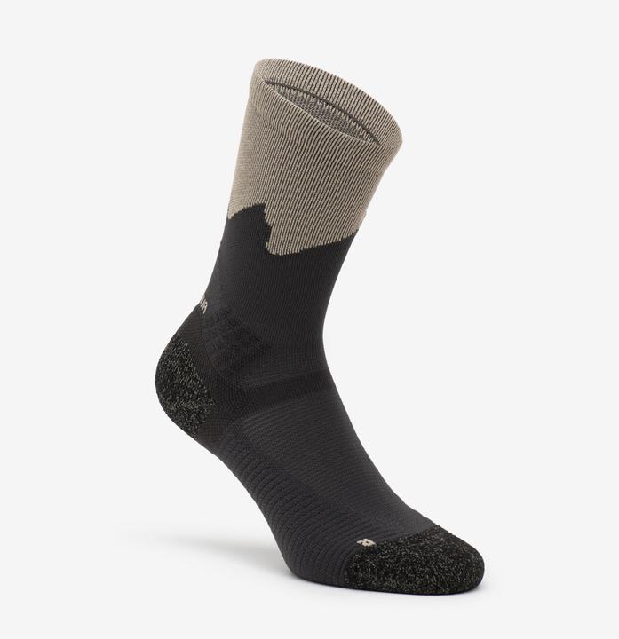 Produktbild Quechua Wandersocken hoch 2 Paar - Hike 500 Trendy khaki/grau (39, 42)