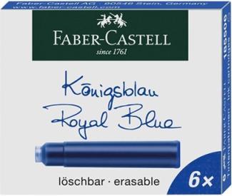 Immagine prodotto Graf von Faber Castell Cartuccia d'inchiostro blu reale killer 6pcs, prova di non-documento (cartucce d'inchiostro, Blu reale)
