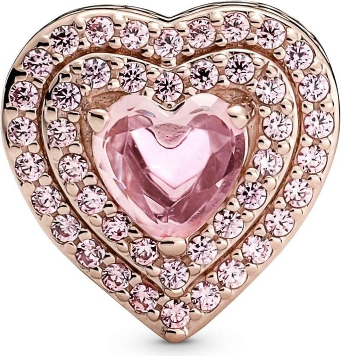 Image du produit Pandora Coeur Rose Charms/Beads (Argent, Alliage métallique)