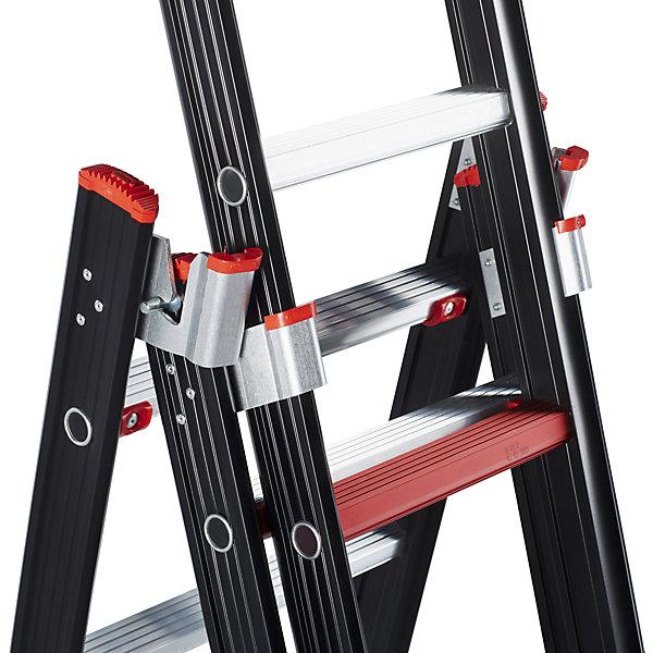Actual product image Altrex NEVADA multi purpose ladder, 2-part, black, 2 x 12 rungs. (Multi-purpose ladder, 625 cm)