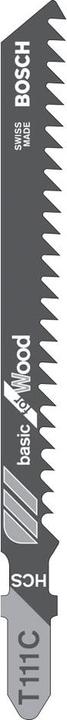 Immagine prodotto Bosch Professional Zubehör Lama per seghetto alternativo T 111 C Basic per legno, confezione da 5 pz.