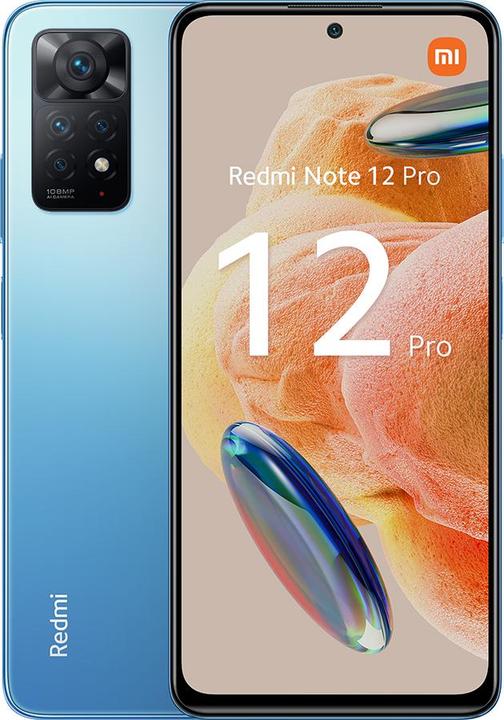 Actual product image Xiaomi Redmi Note 12 Pro (128 GB, Glacier Blue, 6.67", Dual SIM, 108 Mpx, 4G)