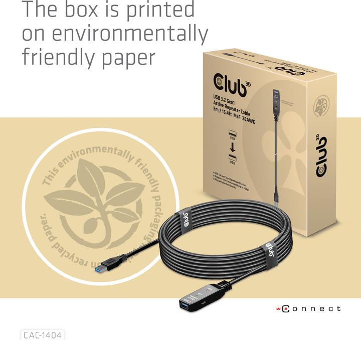 Productafbeelding Club 3D USB A - USB A (5 m, USB 3.2)