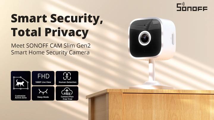 Immagine prodotto Sonoff Telecamera di sorveglianza WLAN CAM-S2 5 V 1A 5W 130° (1920 x 1080 Pixels)