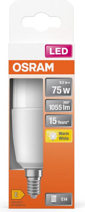Actual product image Osram Star Stick (E14, 9 W, 1050 lm, 1 x, E)