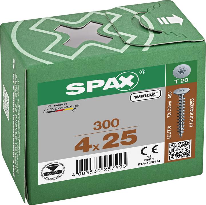 Produktbild Spax Rückwandschrauben (300 Schrauben pro Stück)