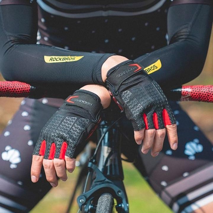 Image du produit Rockbros S169BR XXL Gants de cycliste avec inserts en gel - noir et rouge (XXL)