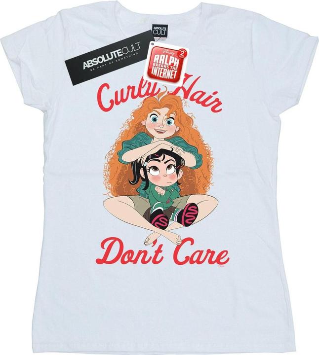 Actual product image Disney Womens/Ladies Wreck It Ralph Merida And Vanellope Cotton T-Shirt (XL)