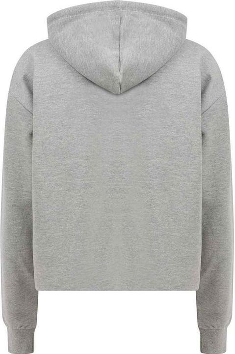 Actual product image Super Flying Model Womens/Ladies Slounge Plain Heather Crop Hoodie (XL)