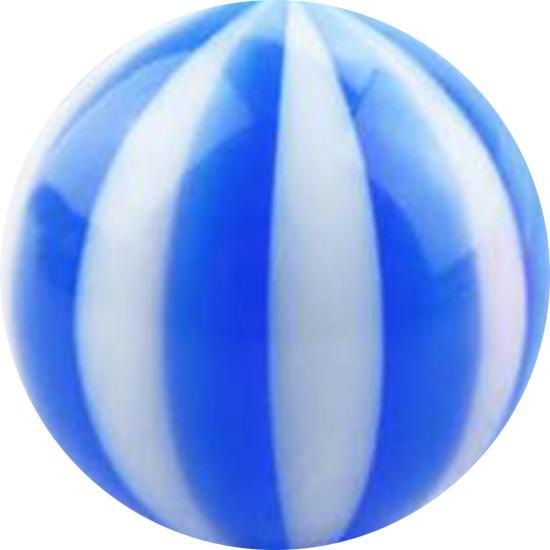Produktbild Star Piercing Kugel mit Twistet dunkelblau (Chirurgenstahl 316L)