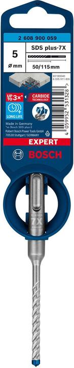 Produktbild Bosch Professional Zubehör EXPERT SDS plus-7X Hammerbohrer, 5 x 50 x 115 mm (5 Millimeter)