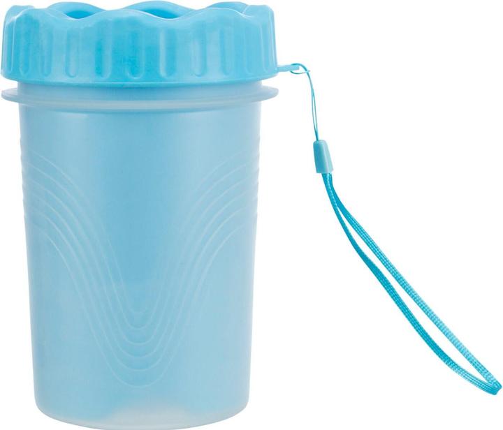 Actual product image Trixie Paw Cleaner, M-L, Silicone/PP, Blue (Dog)
