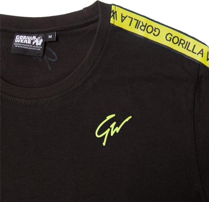 Immagine prodotto Gorilla Wear Maglietta Chester Nero / Giallo (S)