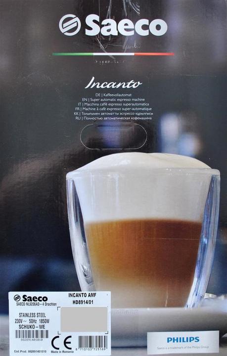 Immagine prodotto Saeco Incanto Cappucinatore HD8914/01