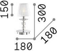 Immagine prodotto Ideal lux Lampada da tavolo PEGASO E14 ⌀180mm ottone 197753 (E14)