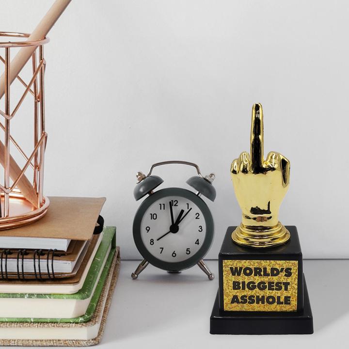 Actual product image Thumbs Up Mad Monkey - TROPHY "World's Biggest Asshole"