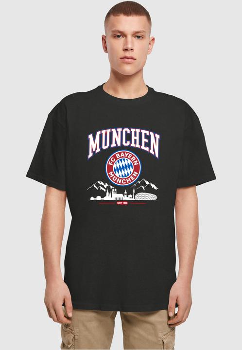 Actual product image FC Bayern München FC Bayern Skyline for grey Heavy Oversize Tee - 115313 (M)