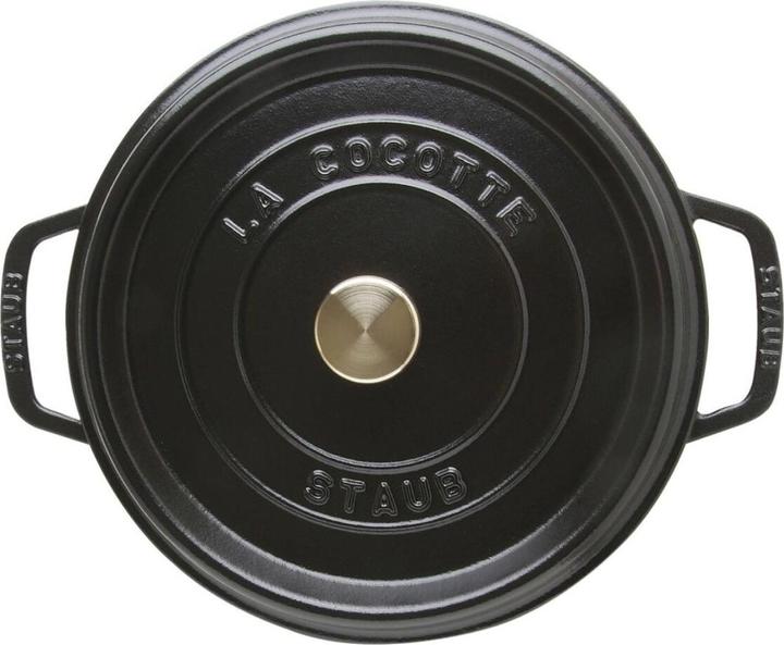 Actual product image Staub La Cocotte Cocotte high, 24 cm, black (24 cm, Casserole + Stewpot, Cast iron)
