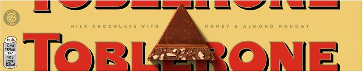 Produktbild Toblerone Milchschokolade mit Honig- und Mandel-Nougat (360 g)