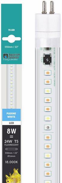 Immagine prodotto Aquarium Systems LED T5 bianco marino, 8 W, 55 cm, per acqua dolce e marina (LED, 8 W)