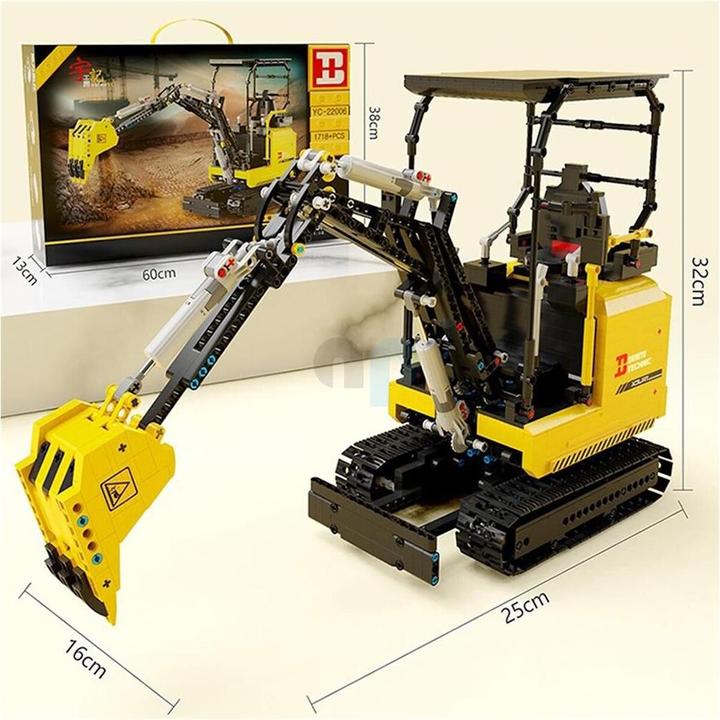 Immagine prodotto HappyBuild 22006 - Piccolo escavatore (RC) (1718 pezzi)