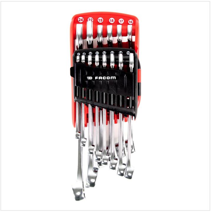Immagine prodotto Facom Set di chiavi combinate (19 mm, 12 mm, 24 mm, 14 mm, 22 mm, 16 mm, 10 mm, 18 mm, 7 mm, 17 mm, 11 mm, 15 mm, 8 mm, 13 mm)