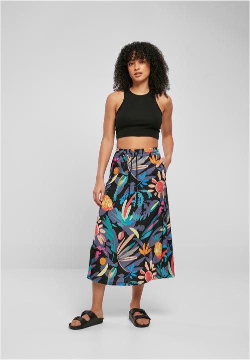 Produktbild Urban Classics Ladies Viscose Midi Skirt - 12112 (S)