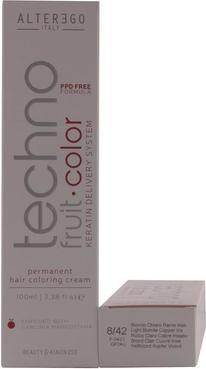 Alterego Techno Fruit Color 8/42 Light Blonde Copper Iris 100ml (8, 42 Light Blonde Copper Iris)