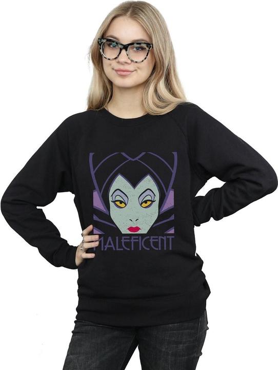 Immagine prodotto Disney Maleficent Cropped Head Felpa Donna (M)