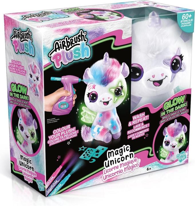 Rocco Giocattoli Airbrush Plush Magic Unicorn (23 cm)
