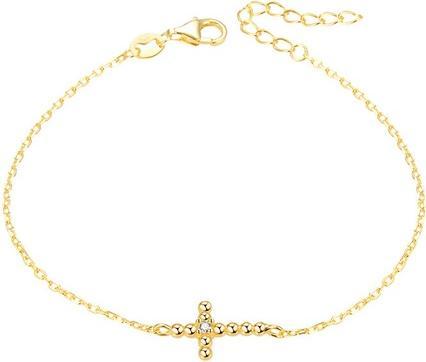 Produktbild Beneto Gold-plated bracelet with a cross AGB580 / 21-GOLD (L)