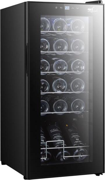 Immagine prodotto Melchioni Vermentino 18 C Cantinetta vino con compressore Libera installazione Nero 18 bottiglia/bot