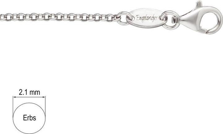 Immagine prodotto Engelsrufer Catena di piselli in argento (Argento 925 rodiato, 90 cm)