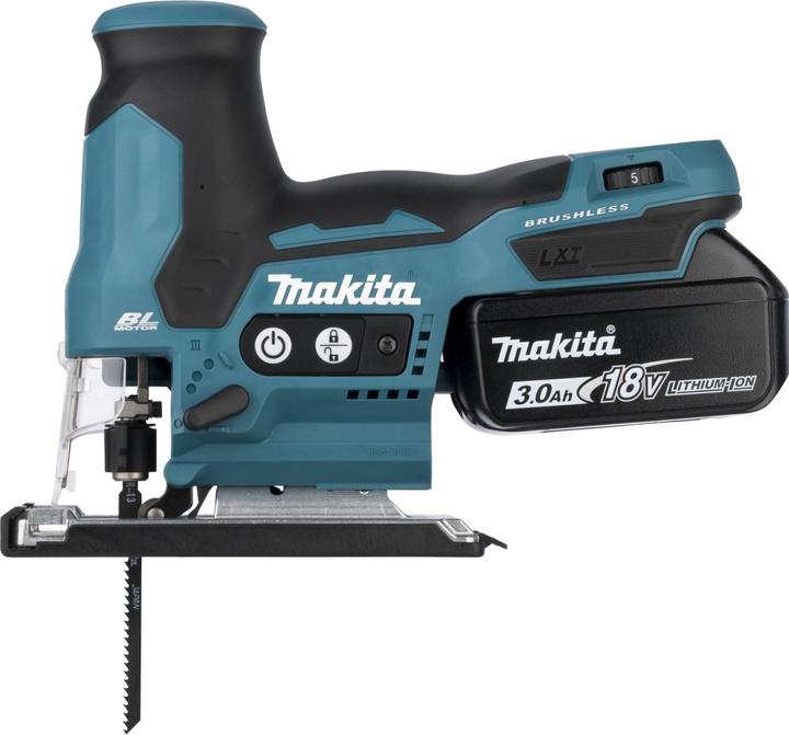 Produktbild Makita DJV 185 RF1J Akku PendelhubstichsÃ¤ge 18 V Brushless + 1x Akku 3,0 Ah + LadegerÃ¤t + Makpac