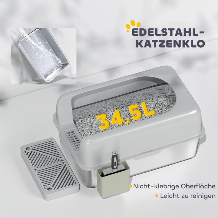 Actual product image PawHut Katzentoilette (Cat litter tray open)