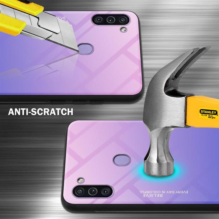 Productafbeelding Cadorabo TPU 2 kleuren glasdekking (Samsung Galaxy M11, Samsung Galaxy A11)