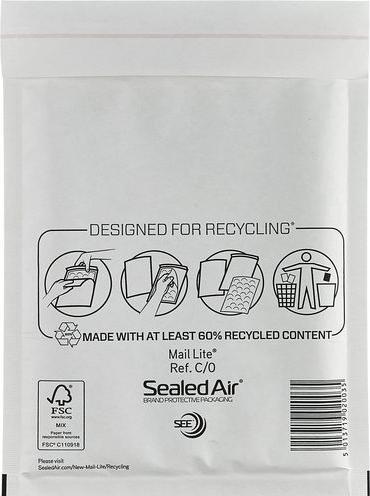 Image du produit Sealed Air Enveloppe Boblekuvert Mail Lite, C/0, 150 x 210 mm, pakke a 100 stk. (100 x)