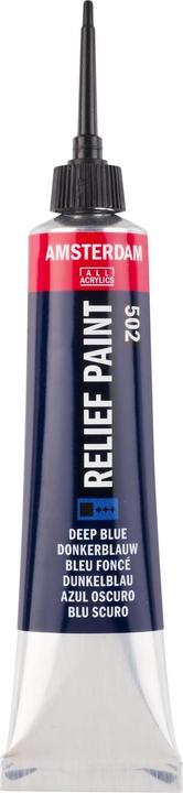 Image du produit Amsterdam Peinture acrylique Reliefpaint 502 (Bleu foncé, 20 ml)