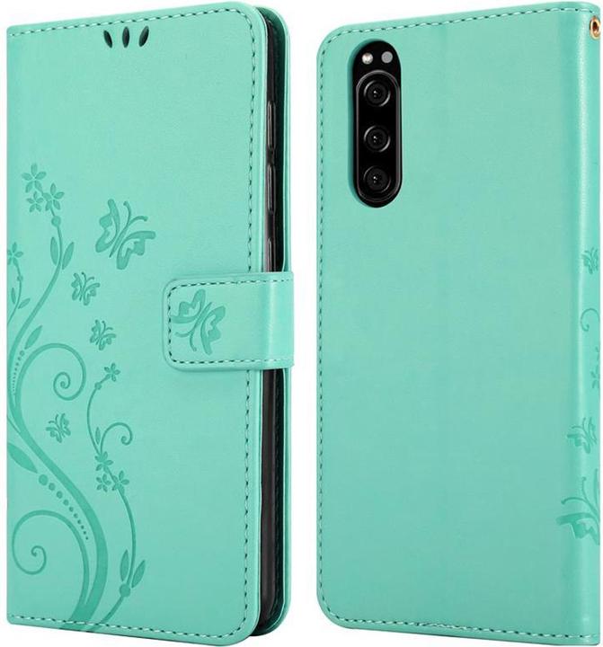 Productafbeelding Cadorabo Bloemen Boekomslag (Sony Xperia 5)