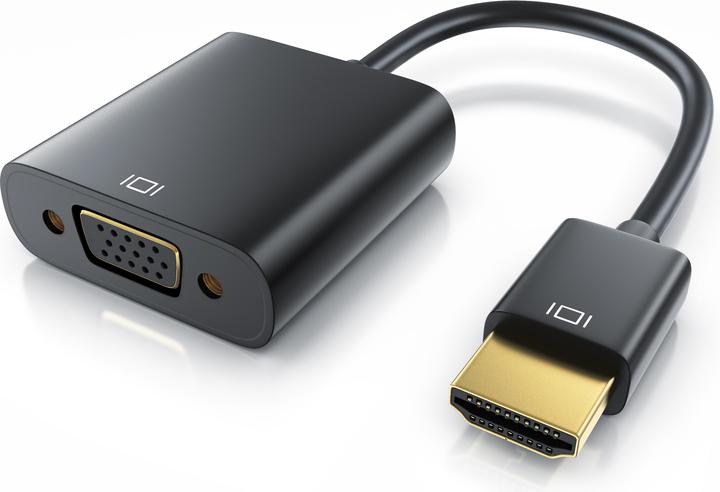 Immagine prodotto CSL Adattatore audio e video da HDMI a VGA, jack da 3,5 mm, 10 cm, cavo convertitore 1080p, da digitale (VGA, 20 cm)