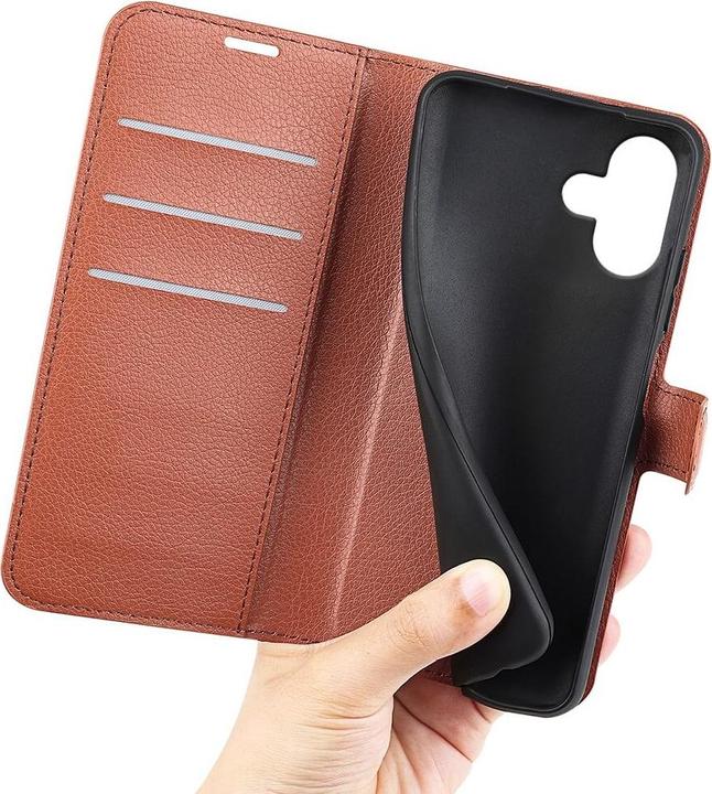 Actual product image Cover-Discount iPhone 16 - Leather case (Apple iPhone 16)