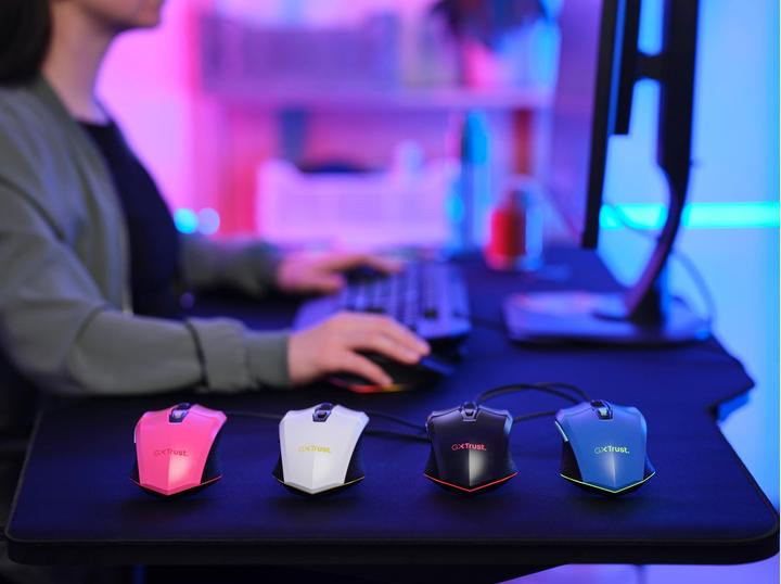 Actual product image Trust Gxt109p Felox Gaming Mouse Pink (Cable)