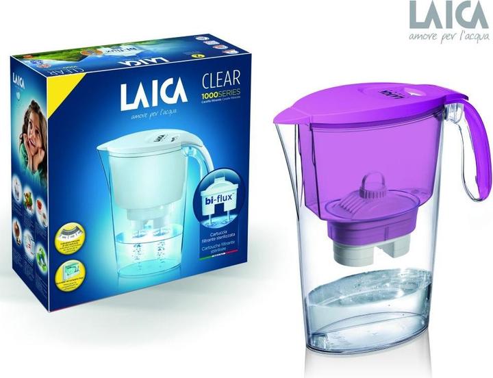 Produktbild Laica Filtravimo ąsotis Clear J11AG (rožinė) + wkład Bi-flux