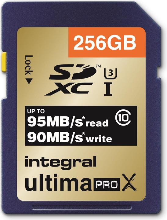 Produktbild Integral Memory Ultima Pro X (256 GB, SDXC, U3, UHS-I)