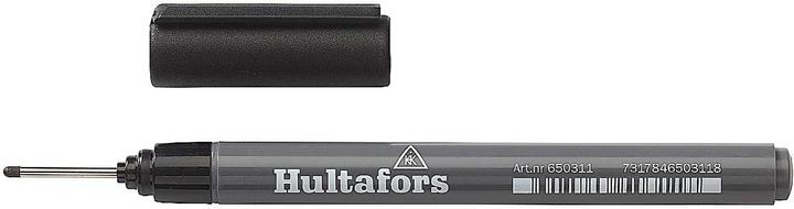 Actual product image Hultafors dybhulsmarkør sort - Sort permanent tusch til de fleste materialer og underlag (Black)
