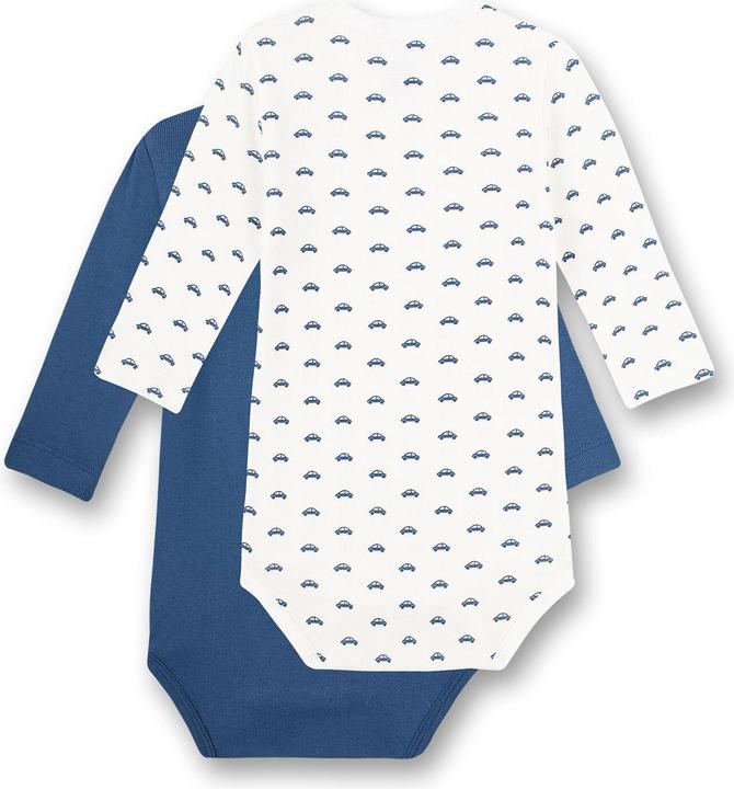 Image du produit Sanetta Body manches longues pack de 2 bleu/blanc Gr. 56 (56)