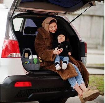Image du produit Relaxdays Caddie pour couches de bébé